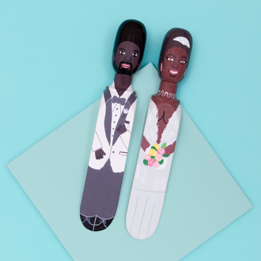 Image of Wedgie | Door Stoppers (Wedding Pack - The Wife & The Husband) Wood