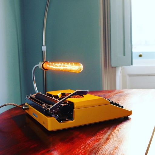 Vintage Typewriter Lamp