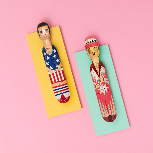 Image of Wedgie Door Stoppers (Elty - Seeing Double Pack) Wood