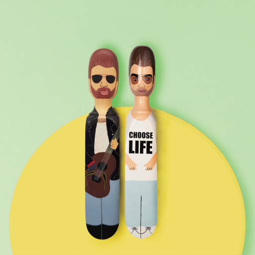 Image of Wedgie Door Stoppers (Georg - Seeing Double Pack) Wood